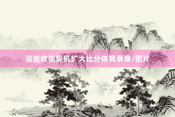 没能收拢契机扩大比分体育录像/图片
