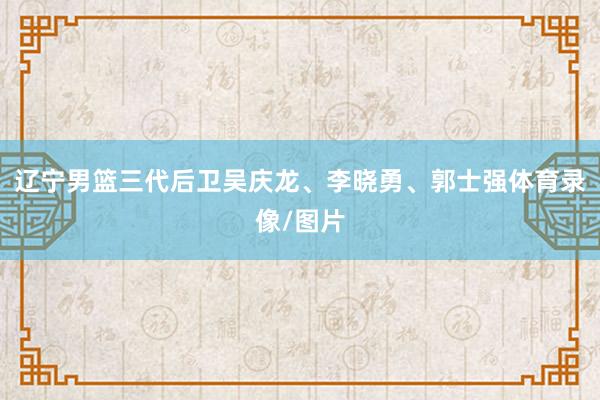 辽宁男篮三代后卫吴庆龙、李晓勇、郭士强体育录像/图片